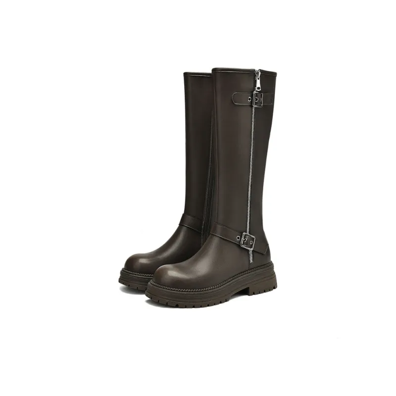 JOSINY Knee high Boots 4.5cm Women's Brown-1