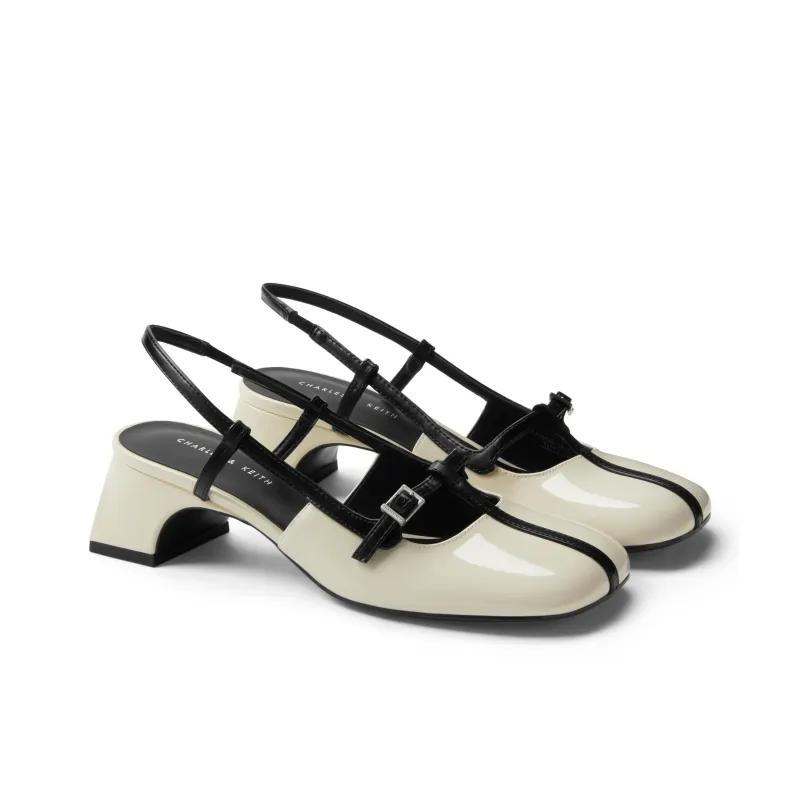 CHARLES&KEITH Chunky Heel High Heels 4.5cm Women's-4