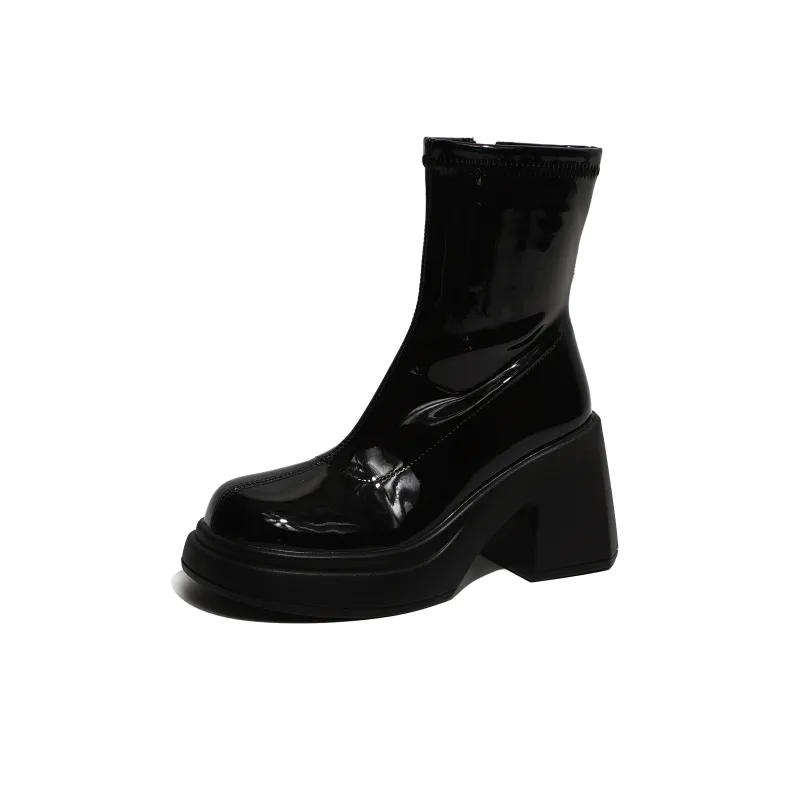 NUNZ Ankle Boots Women's Black/Ecru-1