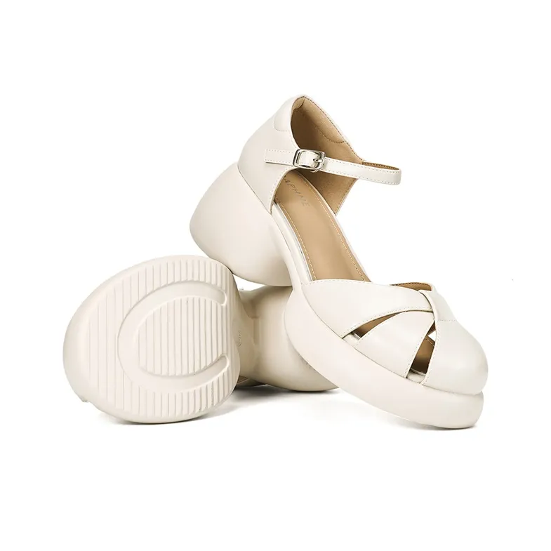 DAPHNE Chunky Heel High Heels 6.5cm Women's-5