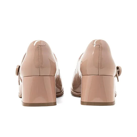 COMELY High Heels Women's Coffee/Pink/Ecru-4