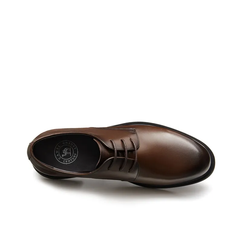 CAMEL Dress Shoes Men Low Top Black/Brown-9