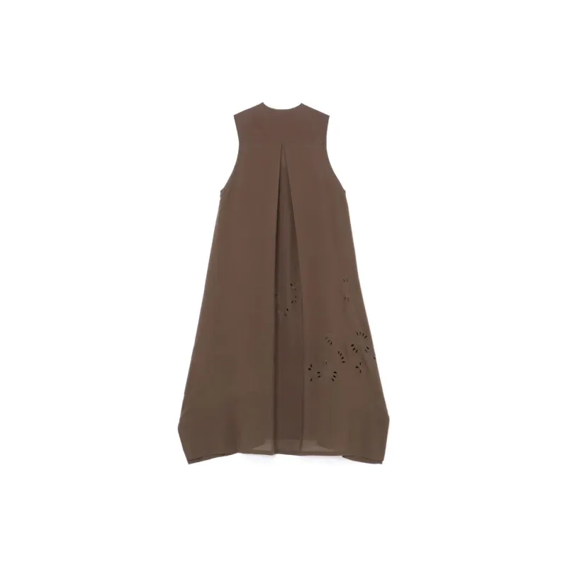 Yohji Yamamoto Sleeveless Dress Women's Khaki-1