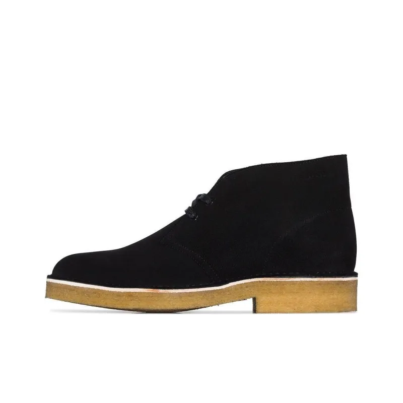 Clarks Originals Desert Boot 221 Black Suede-0