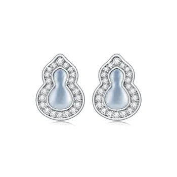 OUBI.YABI 925 Sterling Silver Stud Earrings Women's