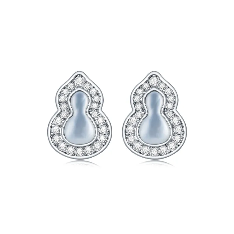OUBI.YABI 925 Sterling Silver Stud Earrings Women's-0