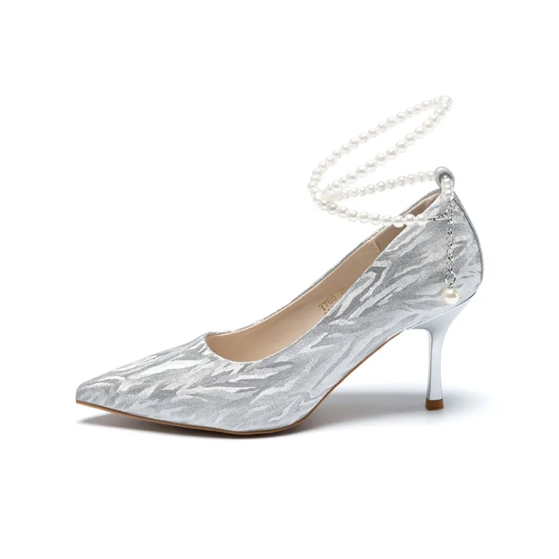 ZHR Meteor Shower Series Slim Heel High Heels 7.5cm Women's-0