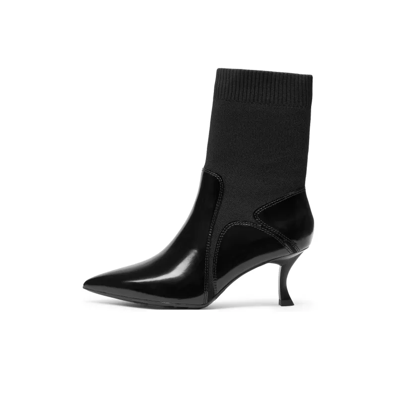 Staccato Ankle Boots 6.5cm Women's White-4