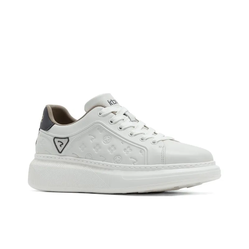Satchi Low Top Skateboard Shoes Men's White Gray-1