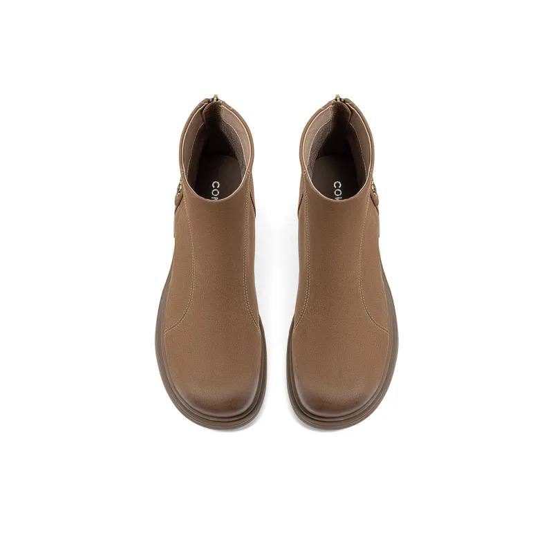 COMELY Ankle Boots Women's Brown/Black-3