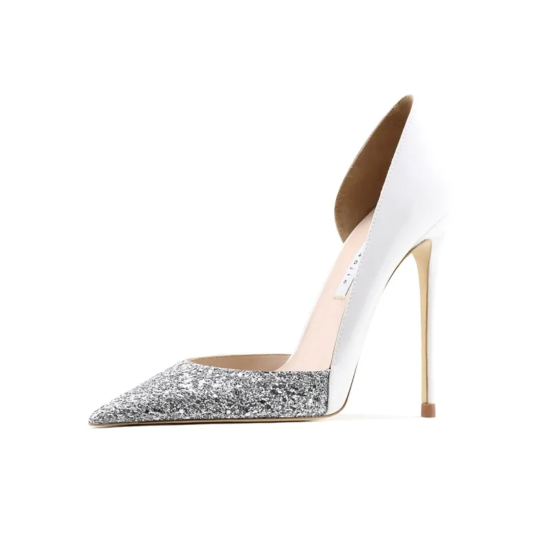 Ganxiaojie High Heels Women's White-1