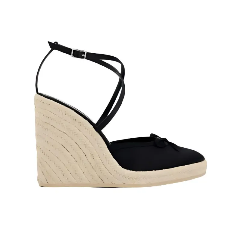 ZARA Wedge Heel High Heels Women's Black-1