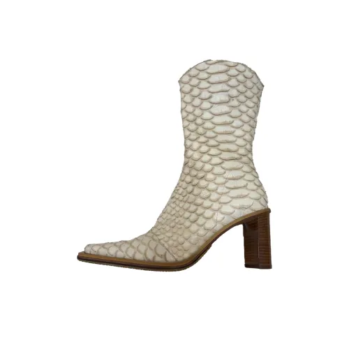 XIAOAJUE Ankle Boots Women's White