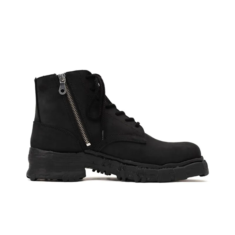 MIHARA YASUHIRO Vintage Like Sole Ankle Boots Unisex Black-2