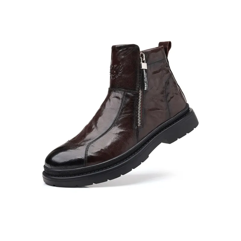 GZZ Ankle Boots Men Black-14