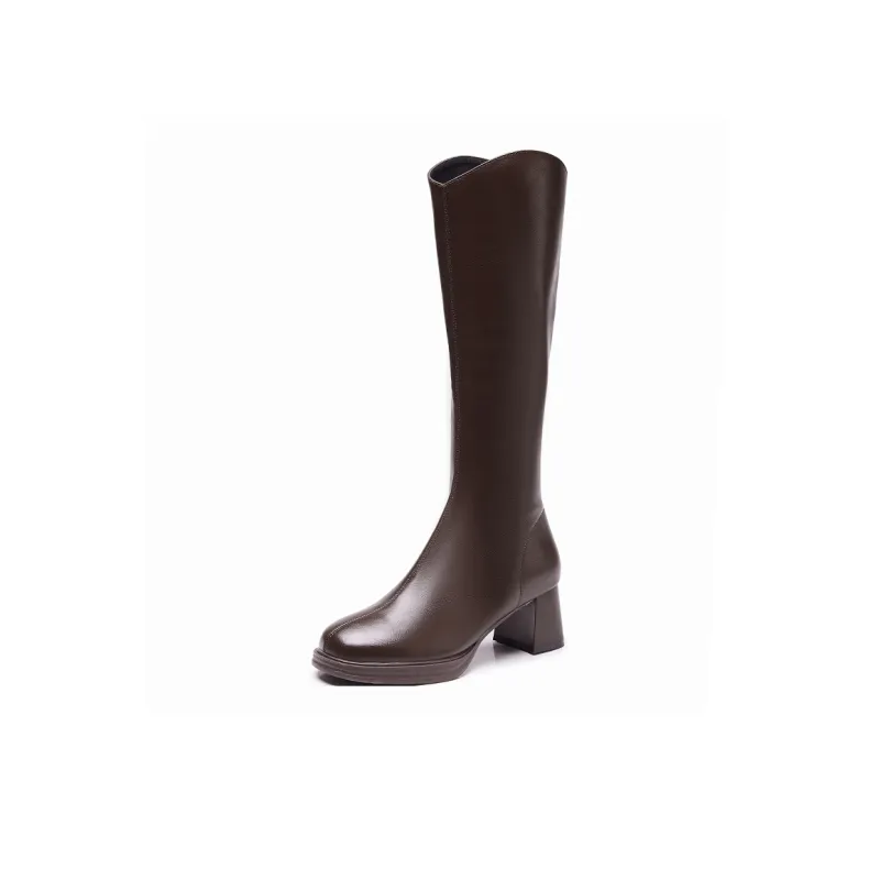 Bull Charm Knee high Boots 6cm Women's-7