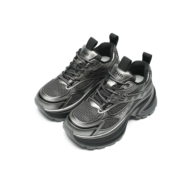 ZHR Cushioning, Abrasion Resistant, Height Increasing Low Top Chunky Sneakers Women's-1