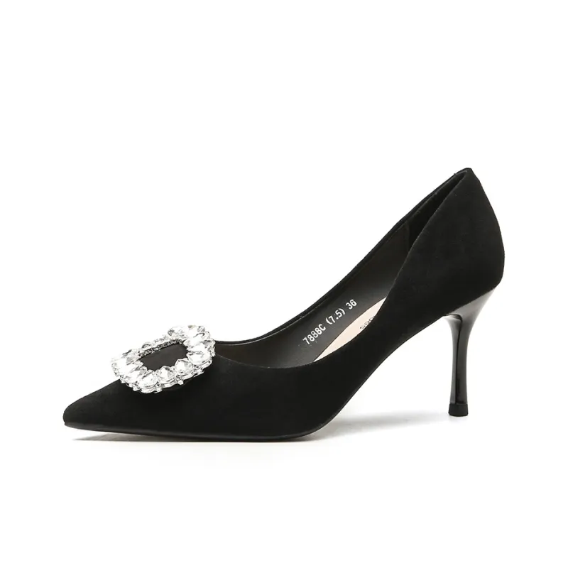 WEISHIBANGWEI Slim Heel High Heels 7.5CM Women's-5