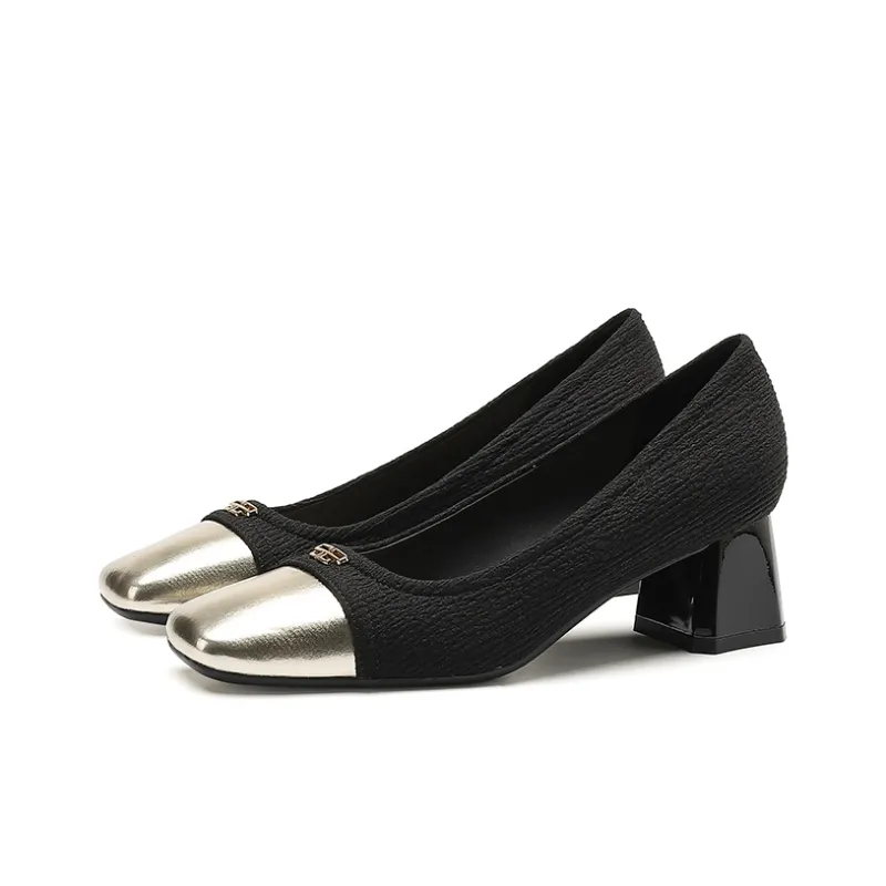 Zubumei Chunky Heel High Heels 5CM Women's-1