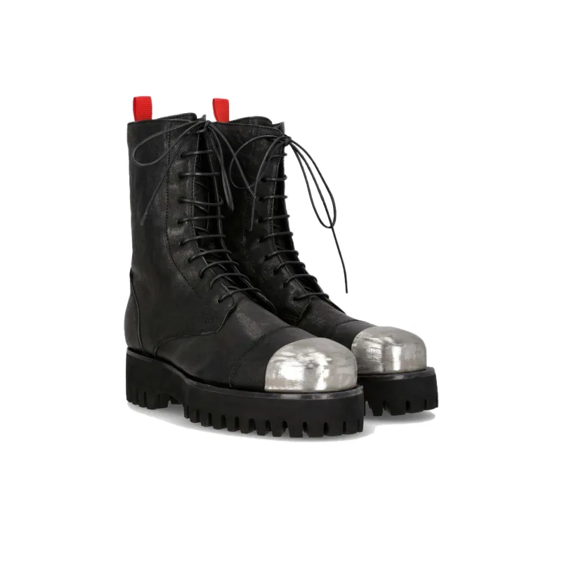 424 X Steel Toe Ankle Boots Unisex Black-2