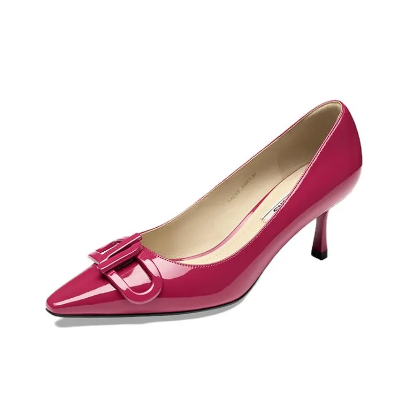 73Hours Double sided Charm Series Slim Heel High Heels 6.5cm Women's-1