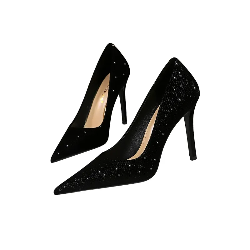 QITUMAUL Slim Heel High Heels Women's-17