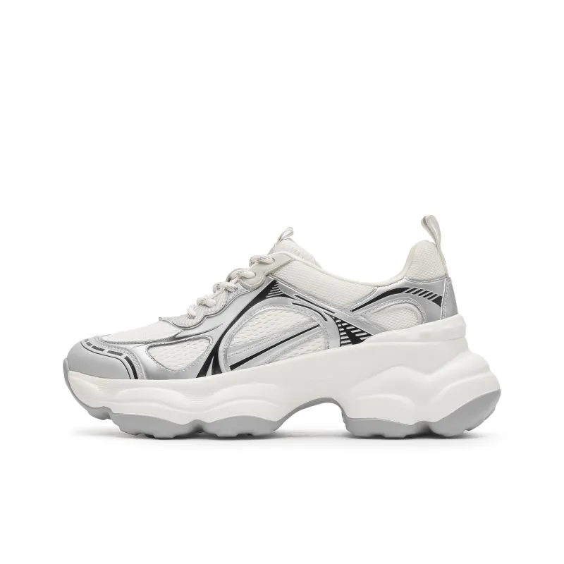 Staccato Good Things Happen Wear resistant And Lightweight Low Top Casual Chunky Sneakers Women's-8