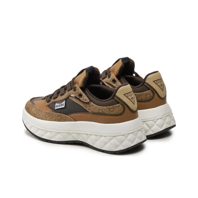 GUESS Kyrki Low-Top Casual Shoes Women's Brown-3