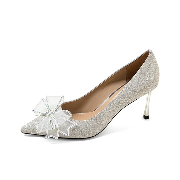 COMELY Slim Heel High Heels 7.5cm Women's-5
