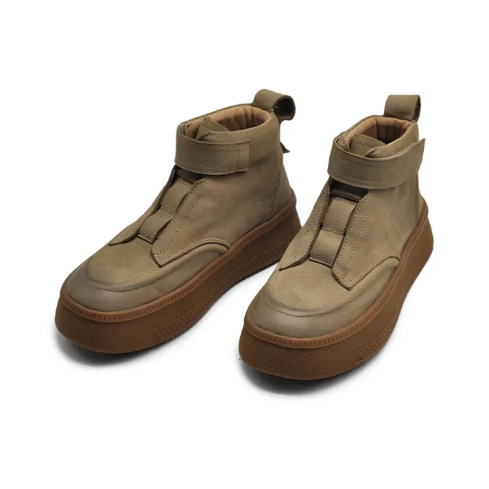 ARTMU Ankle Boots Women's Light Gray/Brown Coffee-4