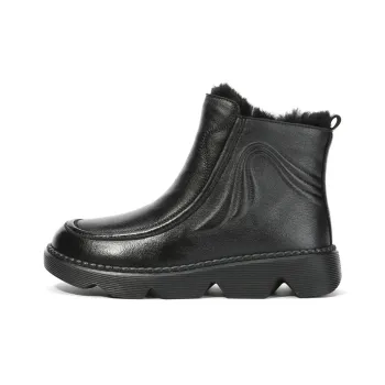 Old Meihua Ankle Boots Women's Black/Burgundy