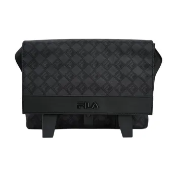 FILA Fabric Messenger Bag, Crossbody Bag, Shoulder Bag Mini Men's Black