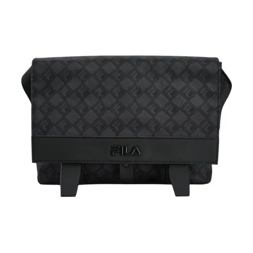 FILA Fabric Messenger Bag Shoulder Bag Crossbody Bag Extra Small Men's Black