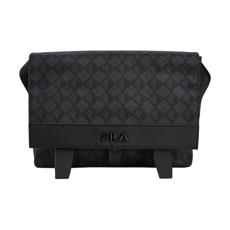 FILA Fabric Messenger Bag, Crossbody Bag, Shoulder Bag Mini Men's Black-0