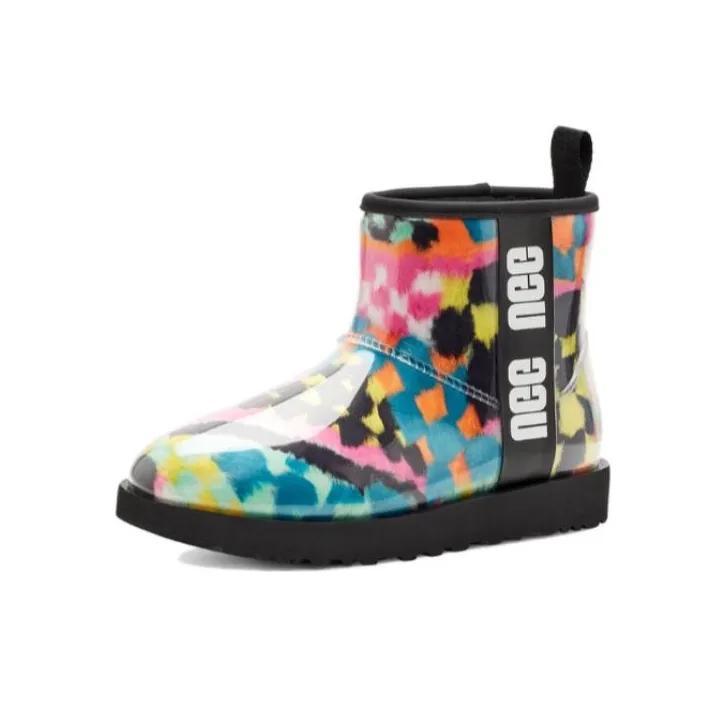 UGG Classic Clear Mini Boot Checks Black Multi Women's-1
