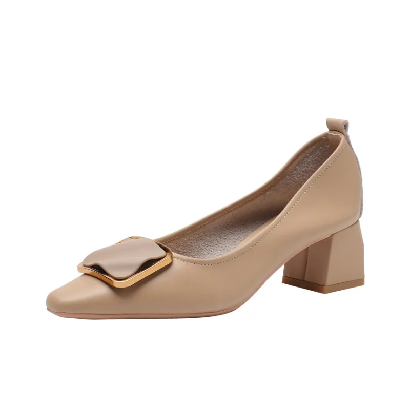 YAFEI XUANYU Chunky Heel High Heels 5cm Women's-12