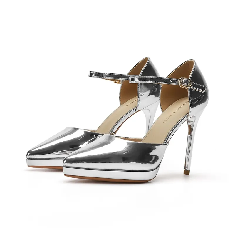 Zubumei Slim Heel High Heels 10cm Women's-27
