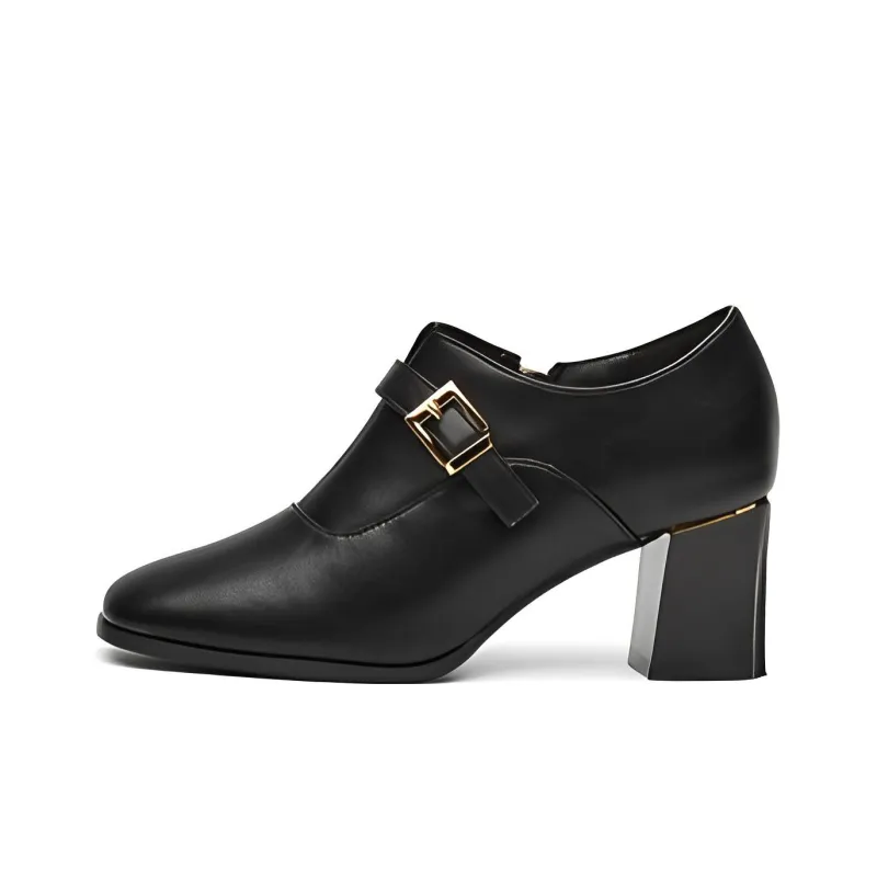 DAPHNE Chunky Heel High Heels 6.5cm Women's-0