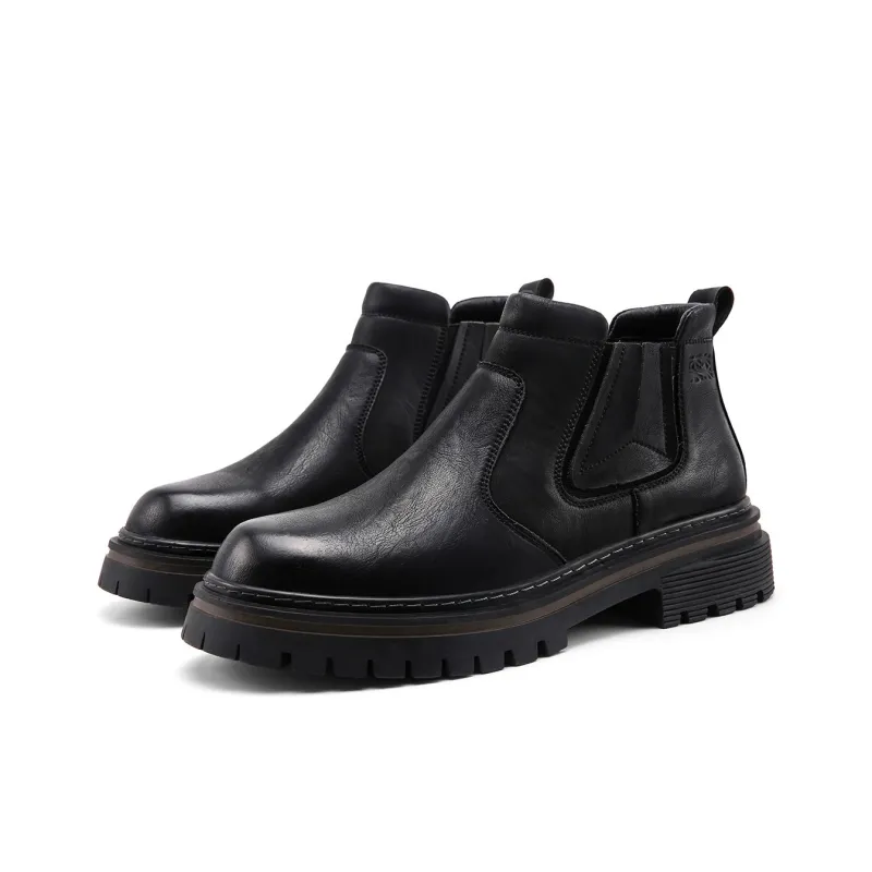 Mulinsen Ankle Boots Men Black/Brown-1