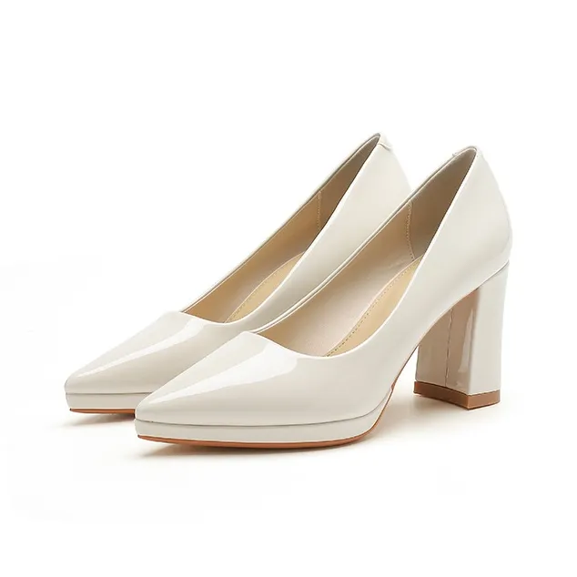 Zubumei Chunky Heel High Heels 8cm Women's-1