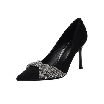 YAFEI XUANYU Slim Heel High Heels 9cm Women's Black
