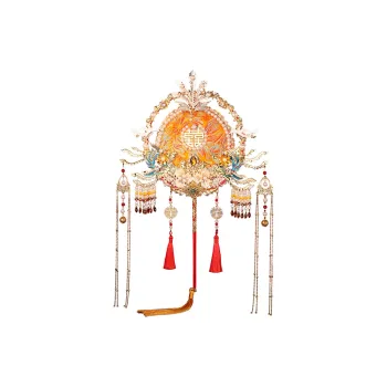 Dance Embroidery Cotton Linen Blend Fan