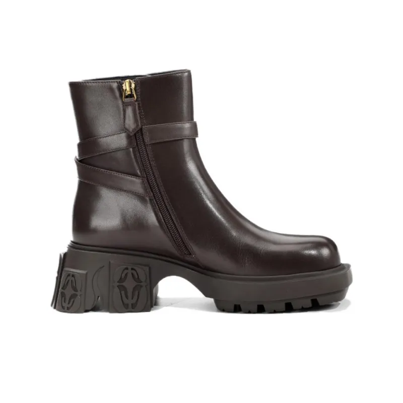 DIBO MANNER Astral Series New Arrival Martin Boots Versatile Chunky Heel Ankle Boots-8
