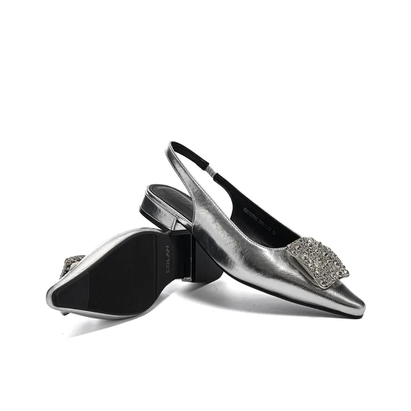 EBLAN High Heels Women's Silver-3