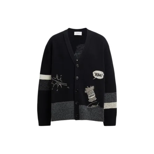 COACH FW24 Sweater Unisex Black