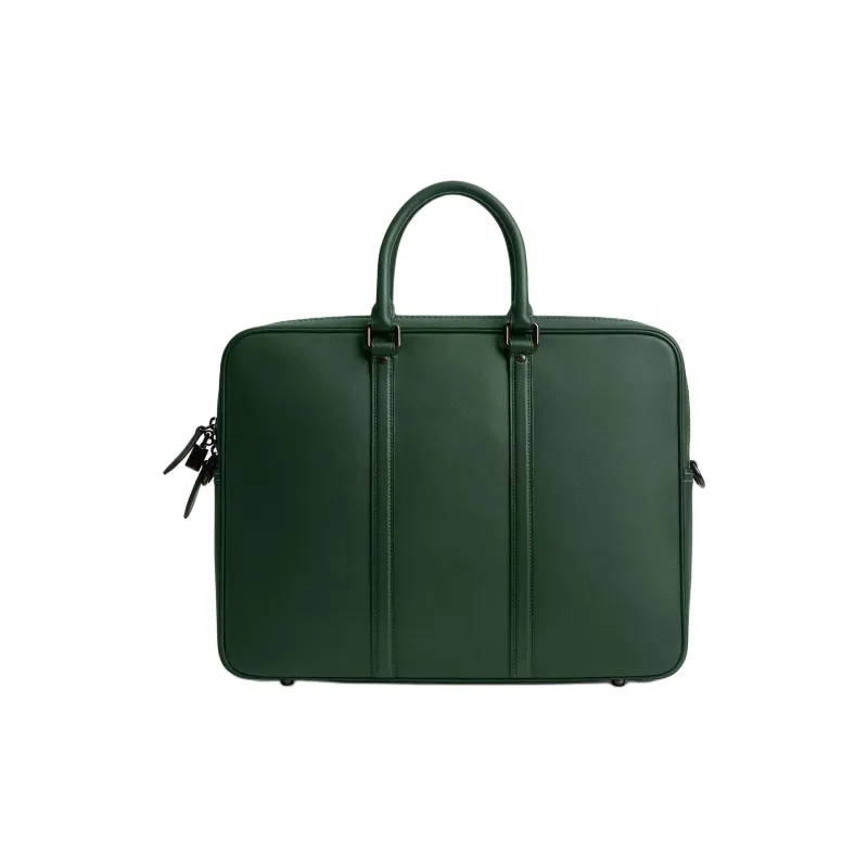 COACH Metropolitan Glove Tanned Leather Laptop Bag Tubas Women's Hunter Green Color-2