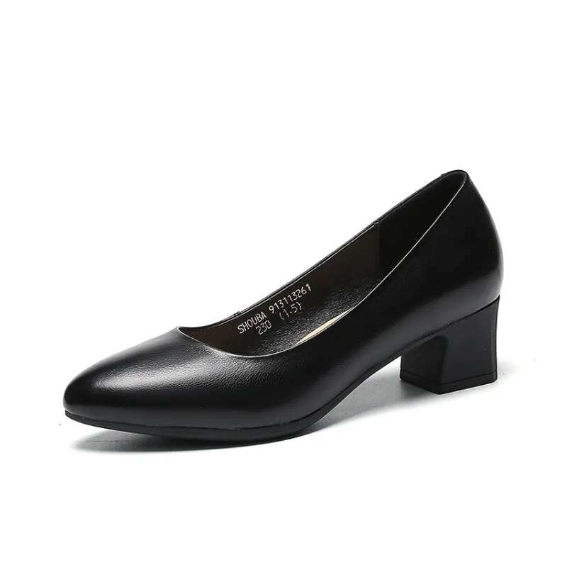 SHOUBA Chunky Heel High Heels Women's-0