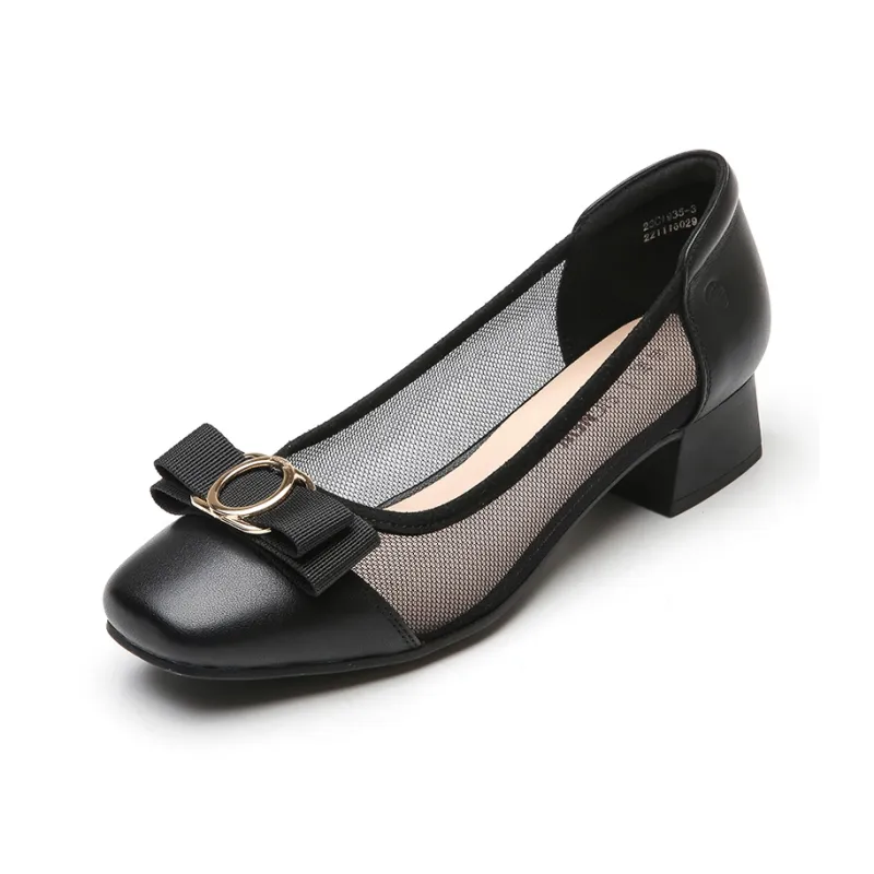 Cigna Chunky Heel High Heels 3.3cm Women's-0