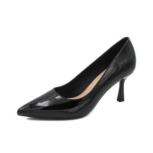 Zubumei Slim Heel High Heels 7.5cm Women's Black
