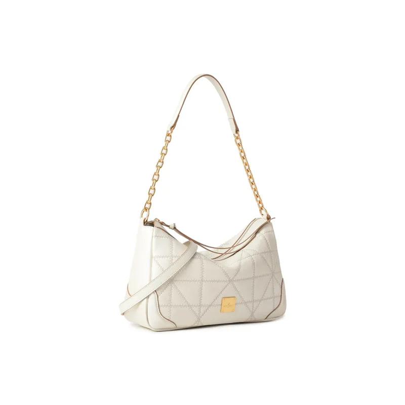 Montagut Sheepskin Shoulder Bag, Crossbody Bag, Shoulder Bag Regular Women's Stone Gray/Acorn/Coconut Milk White/Black-11